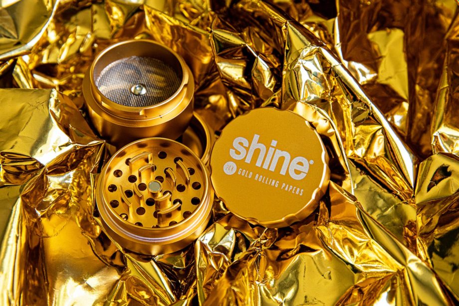 shine® gold 4-piece grinder