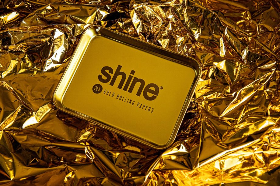 shine® gold rolling tray